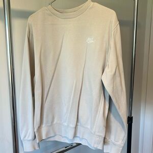 Women’s beige Nike crewneck sweatshirt